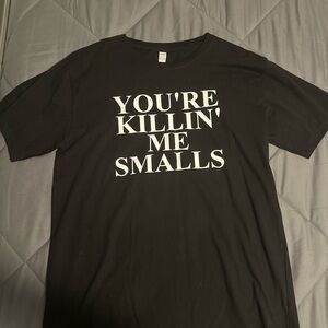 Black Graphic Tee with White Text, sandlot, you’re killin me smalls
